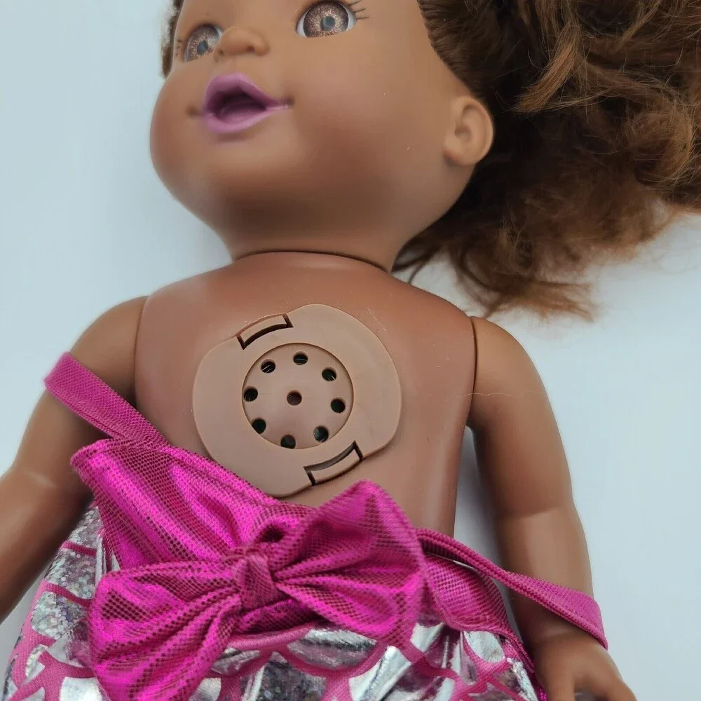 New Adventures Baby Doll Brown Hair Purple Streak Mermaid Dress 2019